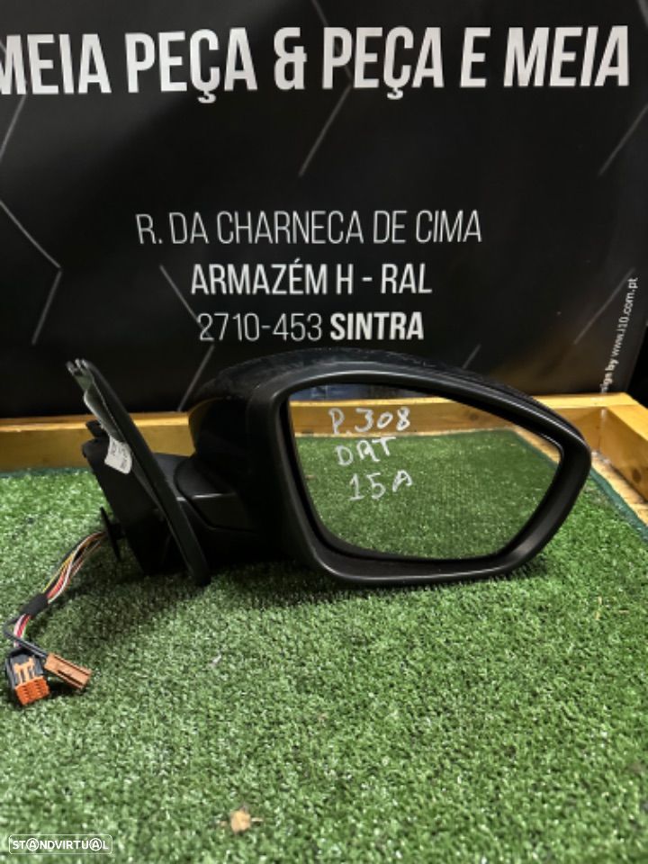 Espelho direito Peugeot 308 ano 2015 - 1
