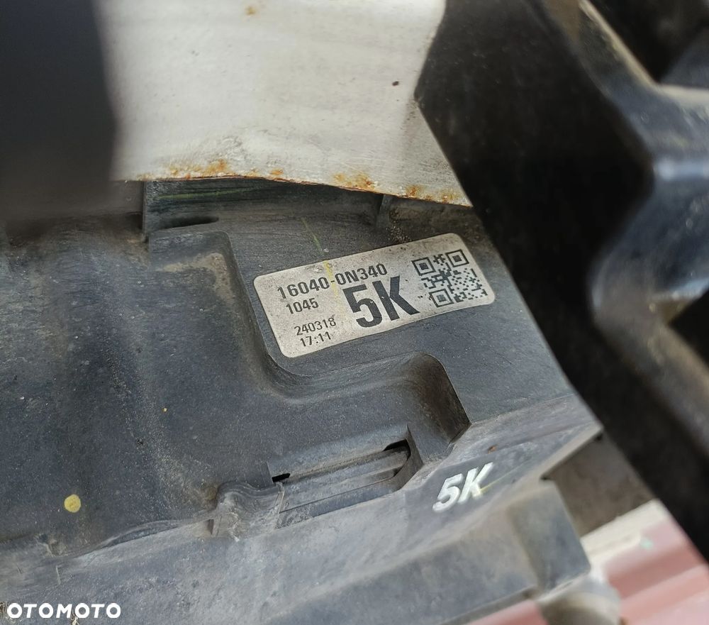 TOYOTA COROLLA E16 12-19 r. 1,4 D4D 90 KM PAS PRZEDNI WZMOCNIENIE CHŁODNICE WENTYLATOR + - 7