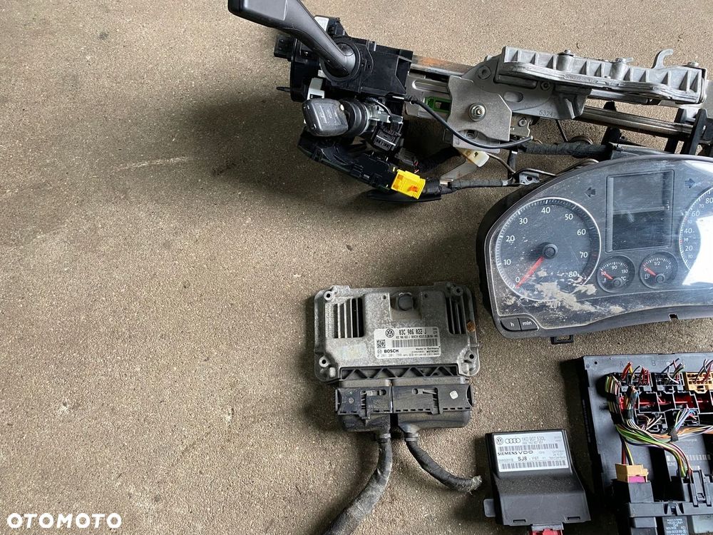 VW GOLF V 5 ZESTAW STARTOWY 1.4 TSI KOMPUTER LICZNIK STACYJKA DO ODPALENIA - 3