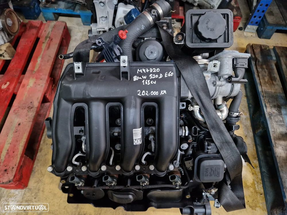 Motor usado M47D20 BMW 520D E60 163CV E61 M47 - 1