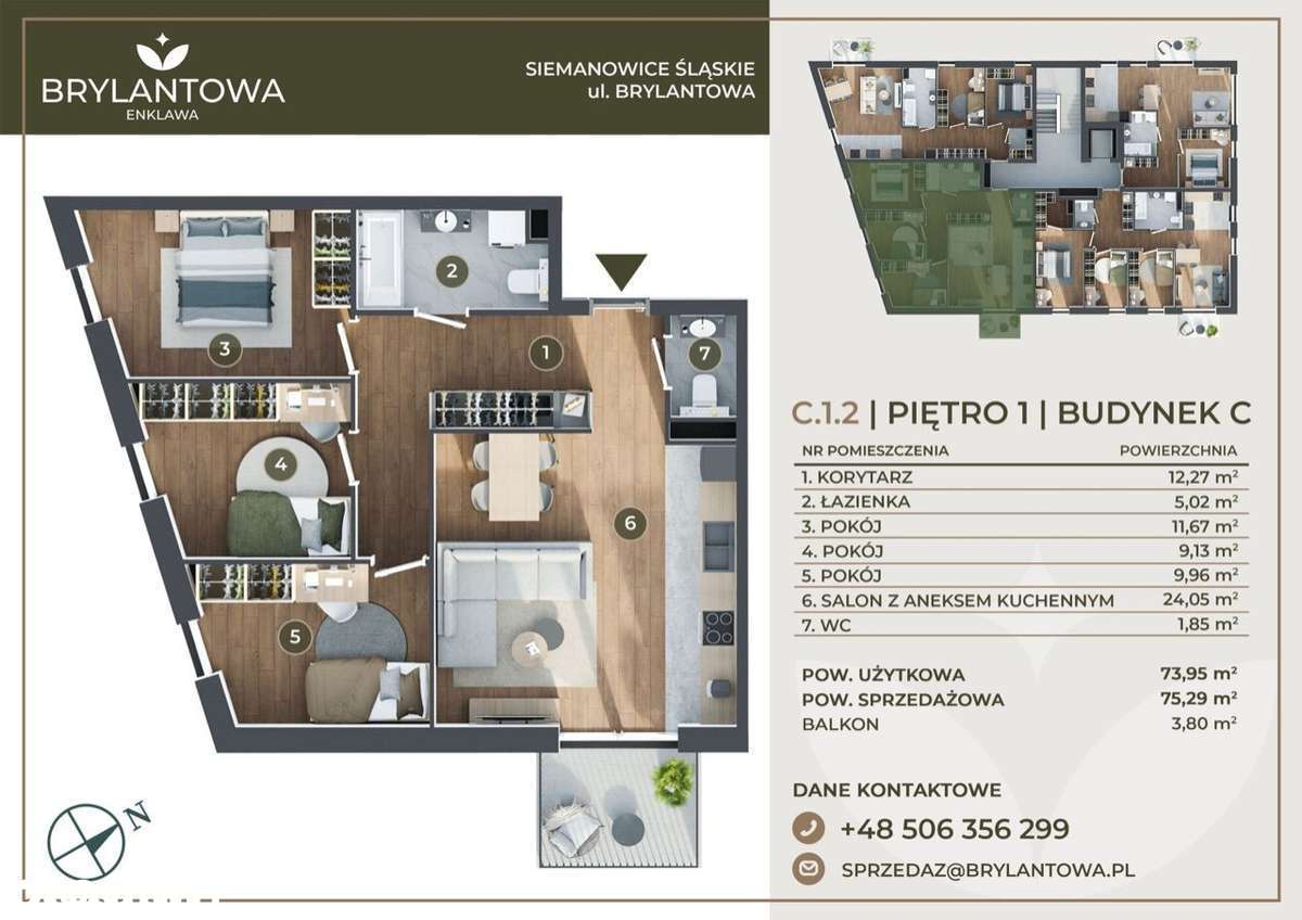 4 pokoje, narożne, doświetlone, winda, balkon