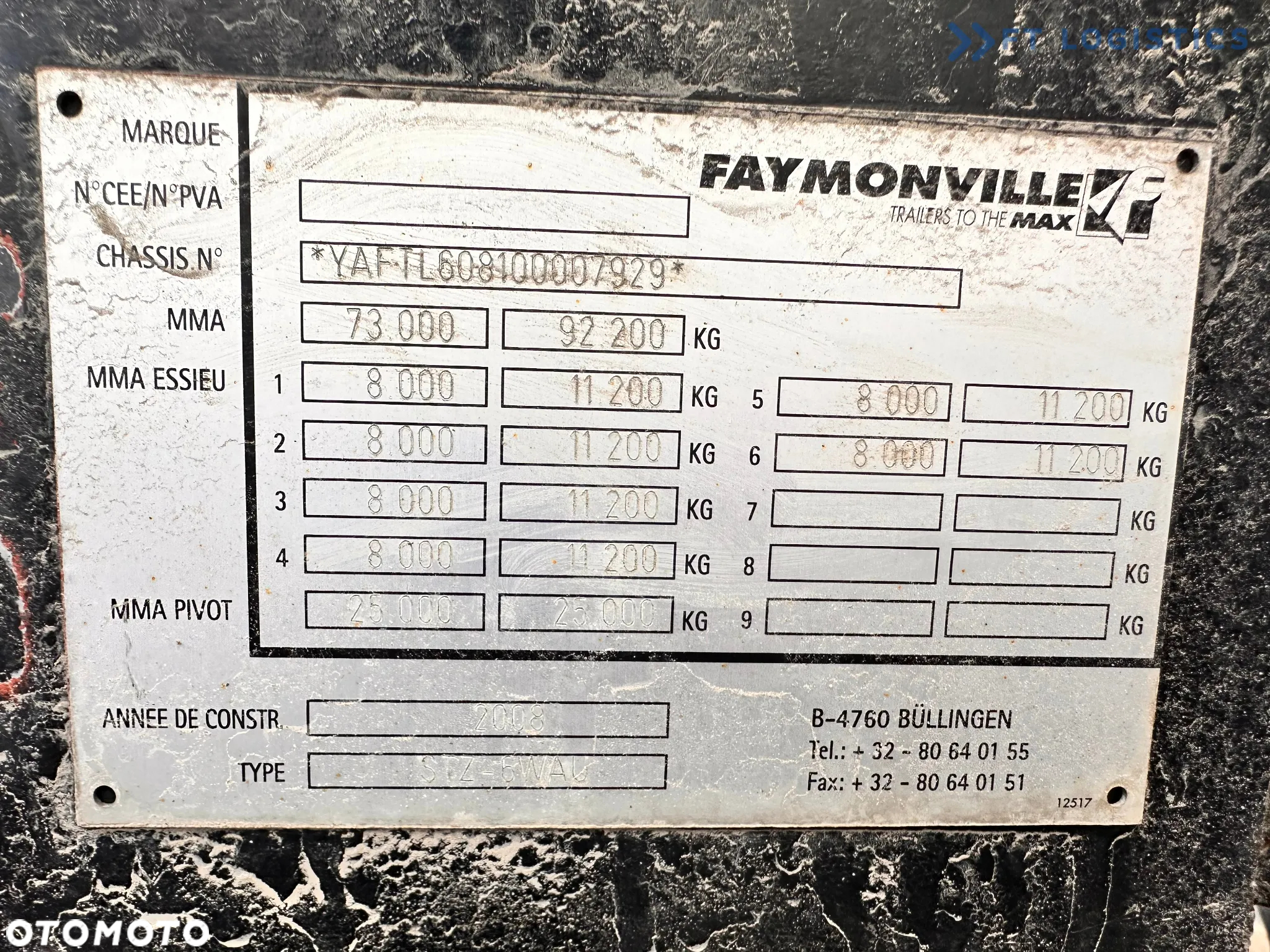 Faymonville FAYMONVILLE STZ-6WAU – 6 OSI – 92,2T DMC –  ROZCIĄG - 4 OSIE SKRĘTNE - HYDRAULICZNE NAJAZDY – ZAGŁĘBIENIE NA ŁYŻKĘ OD KOPARKI - STAN IDEALNY! - 3