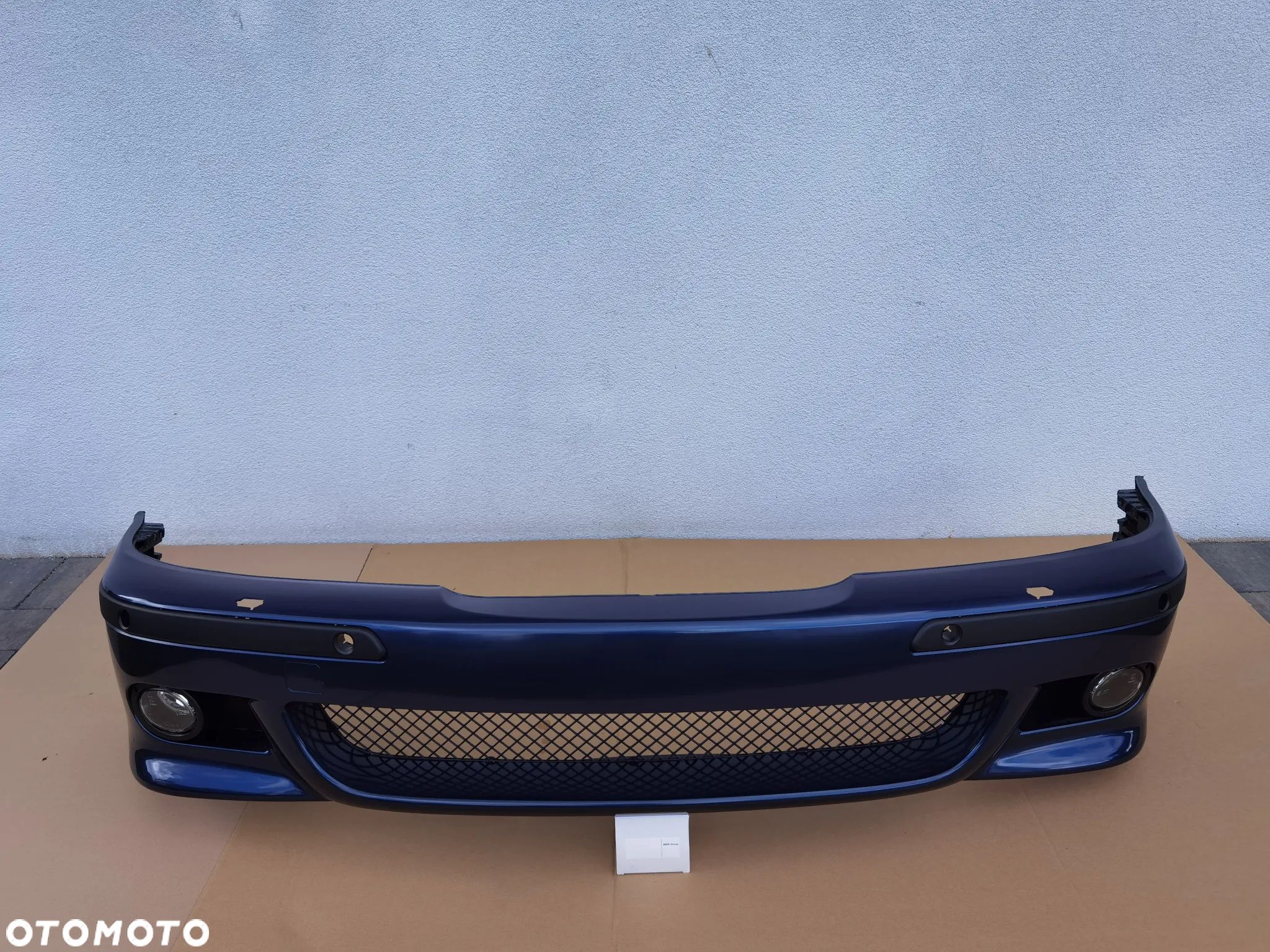 ZDERZAK BMW E39 M PAKIET TOPASBLAU SPRYSKI PDC PRZEDNI PRZÓD ORYGINALNY WYSYŁKA BDB - 1