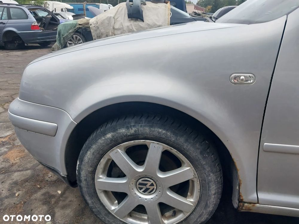 Przód kompletny Volkswagen Golf 4 IV kolor srebrny LB7Z maska zderzak lampa VALEO grill atrapa wzmocnienie czołowe pas chłodnica KOMPLET - 7