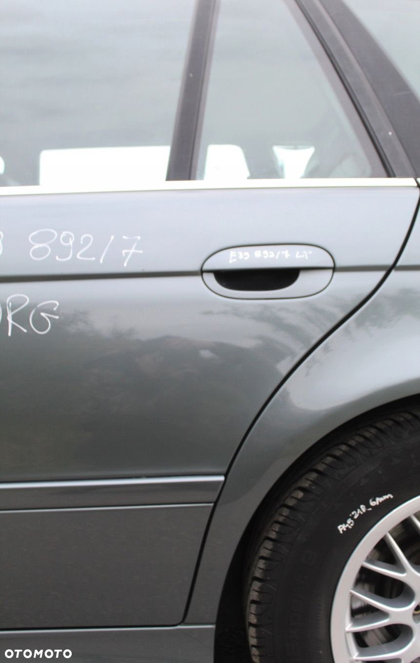 DRZWI LEWY TYŁ TYLNE BMW E39 892 TITANGRAU ORYGINA - 5