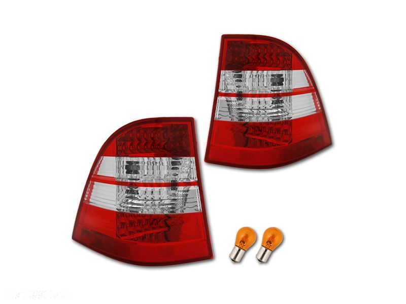Lampy tyl ne kpl Led Red White Clear Tuning Mercedes ML 163 w163 1998-2005 - 1