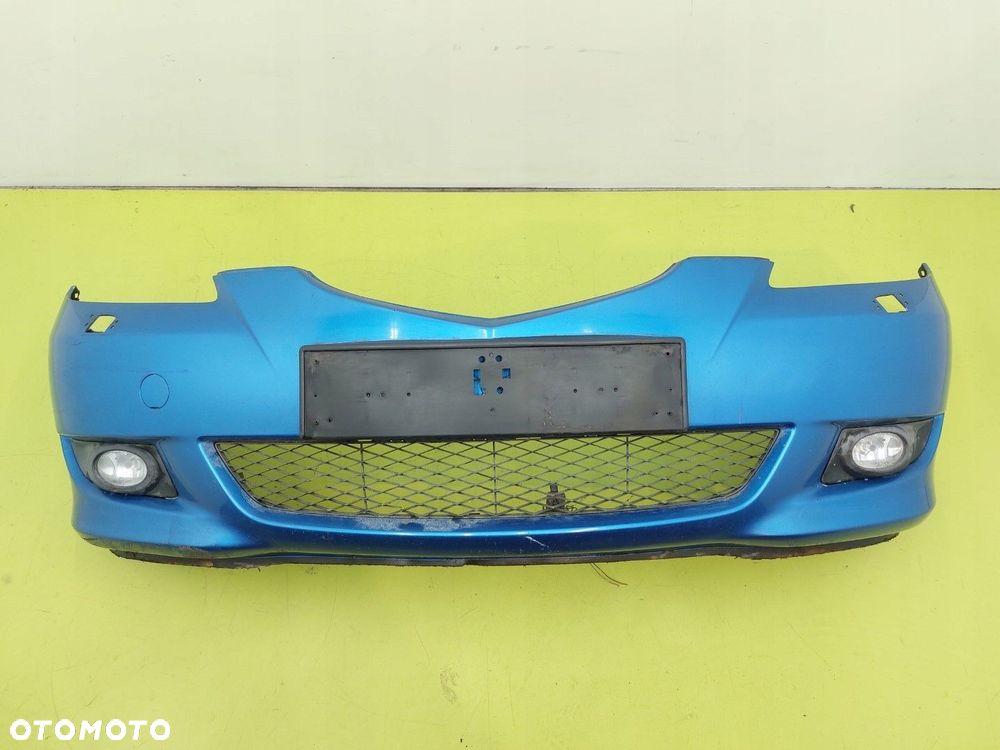 Zderzak przód przedni Mazda 3 I 2003-2006 PRZED LIFT 27b Niebieski HALOGENY - 1