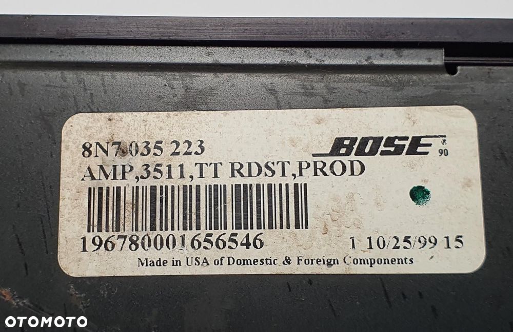 WZMACNIACZ AUDIO BOSE AUDI TT 8N 8N7035223 - 4