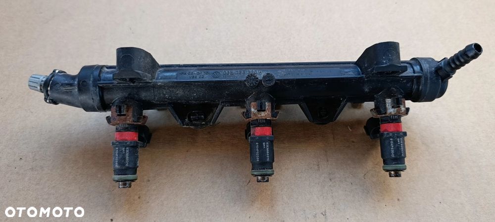 Roomster listwa wtryskowa wtryski 1,2 12V Fabia II Seat Ibiza VW Polo Skoda 03E 133 320 A, 03E906031C