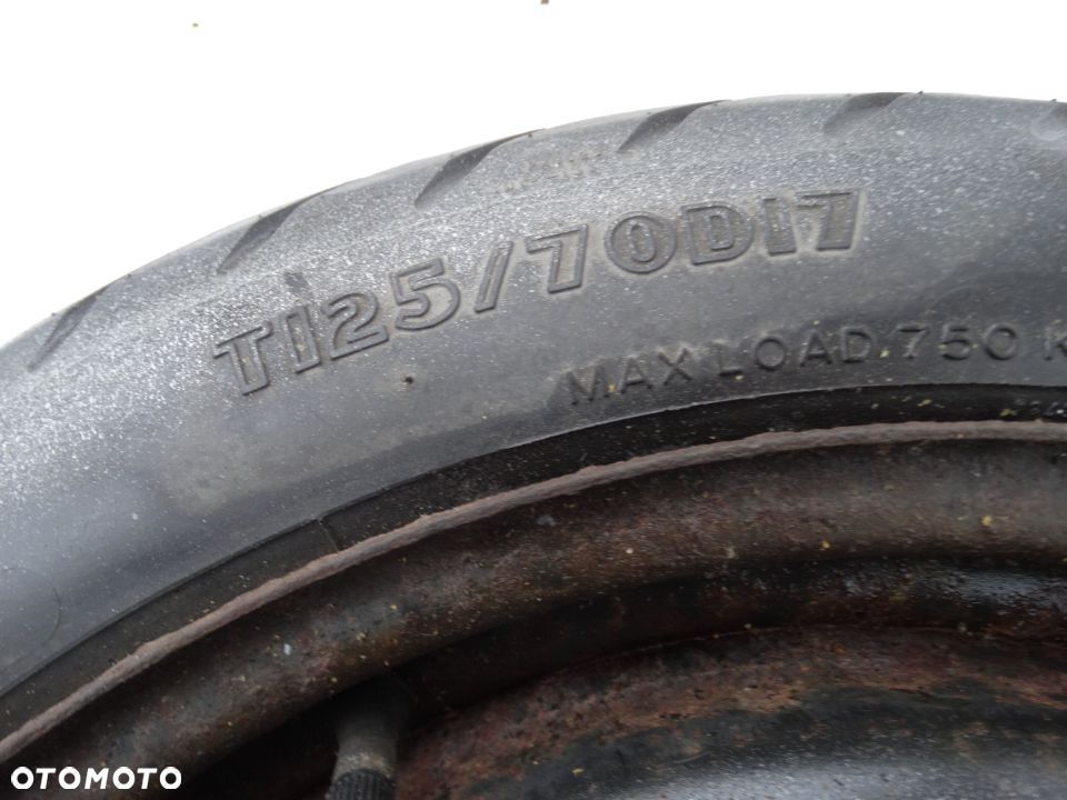 KOŁO DOJAZDOWE TOYOTA COROLLA VERSO E12 125/70/17 17 CALI F-VAT - 2