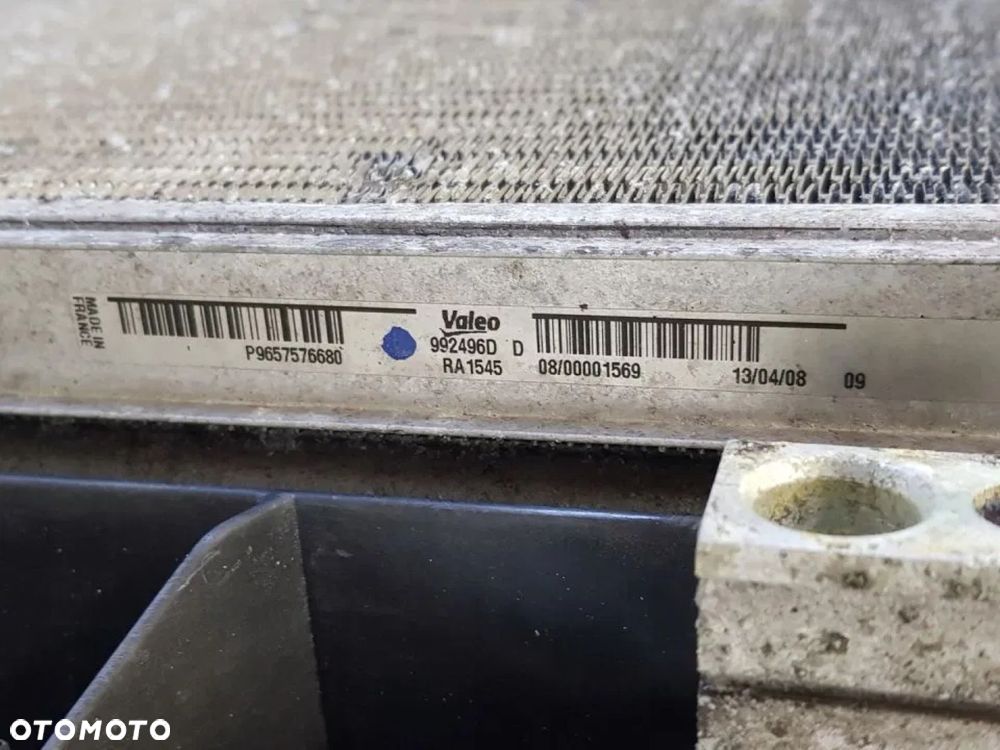 Pas przedni Chłodnica Wody Klimatyzacji Peugeot 407 1.6 HDI KOMPLET - 5