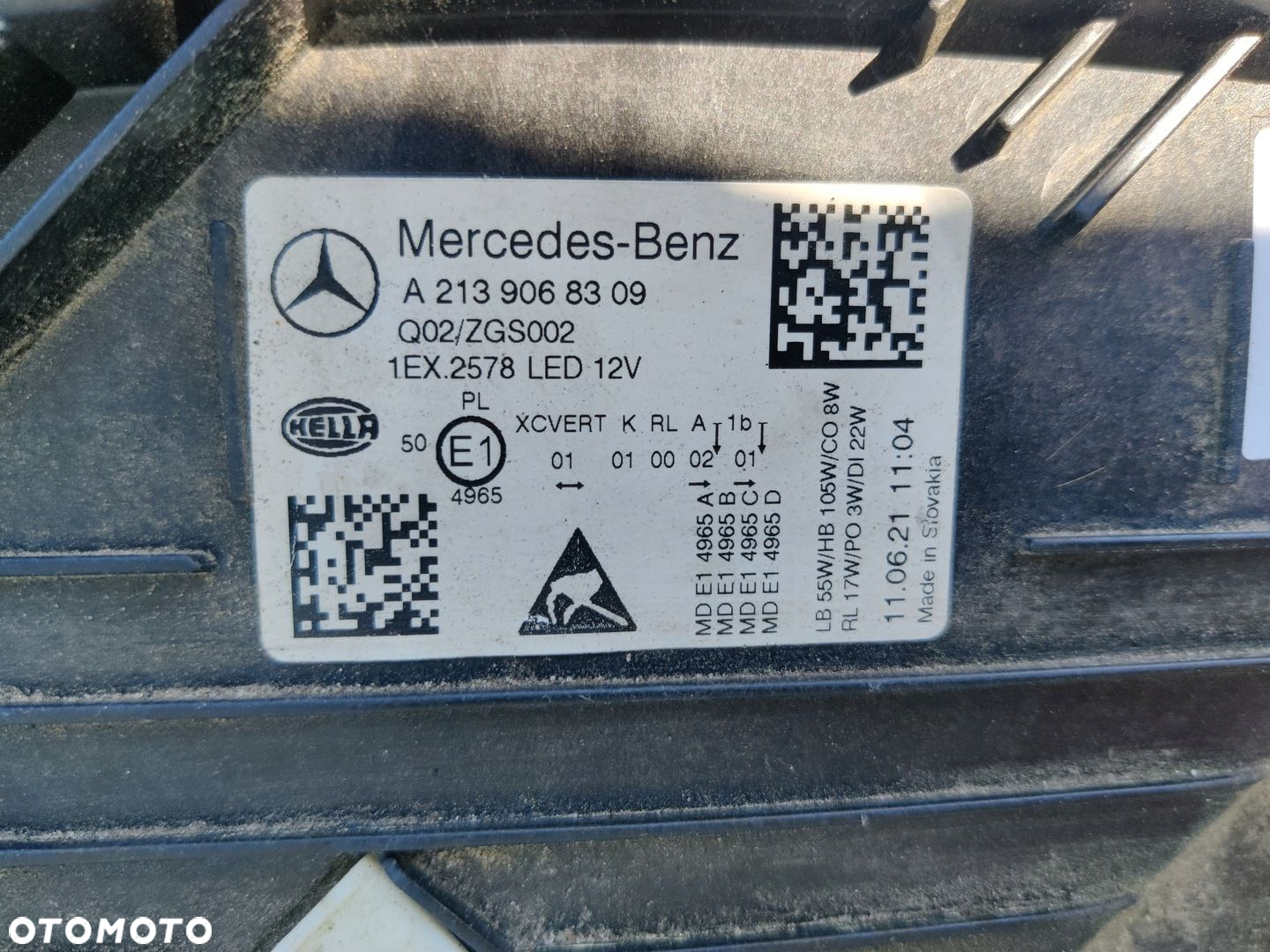 Lampa LED lewa Mercedes W213 lift - 6