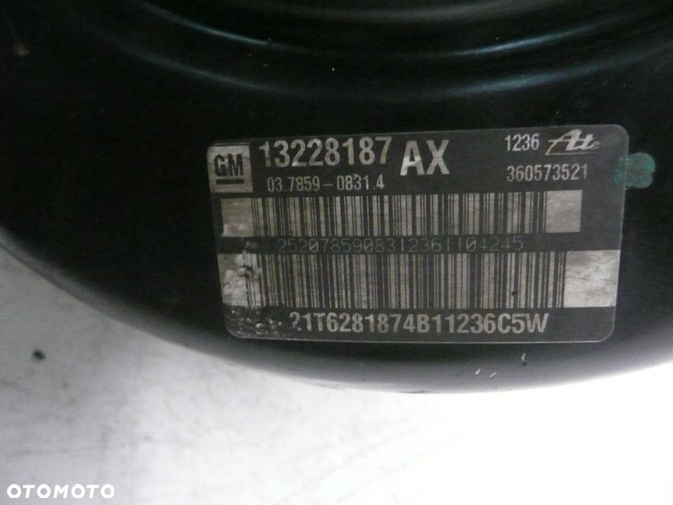 OPEL INSIGNIA 08-12 SERWO POMPA HAMULCOWA 13228187 - 3
