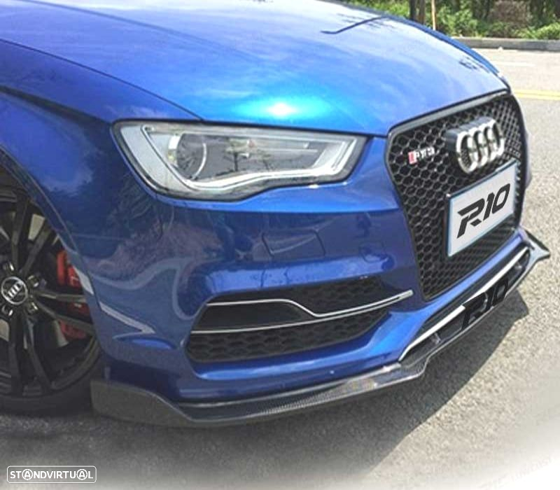 SPOILER LIP FRONTAL AUDI A3 8V LOOK S LINE ABS 12-20 - 3