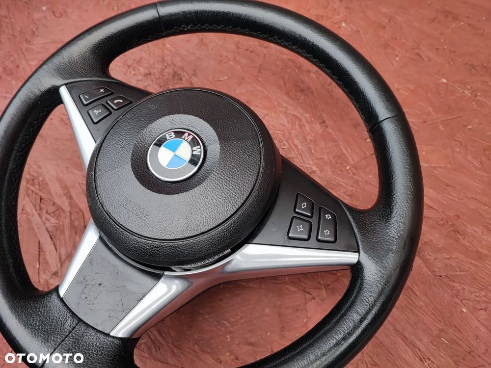 BMW E60 / E61 / E63 / E64 ORYGINALNA KIEROWNICA SPORT / SPORTOWA MULTIFUNKCYJNA PALONA NA PRZYCISK START - STOP POLIFTOWA LCI W BDB STANIE + PODUSZKA POW. AIR-BAG O NR. 6 774 458 / 0 430 361 / 6 770 064 / 0 409 259 OEM - 3