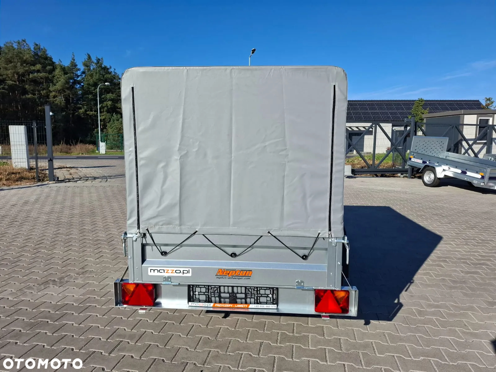 Neptun DOSTAWA Przyczepka lekka 202x114x115cm DMC750kg stelaż i plandeka, koło podporowe - 9