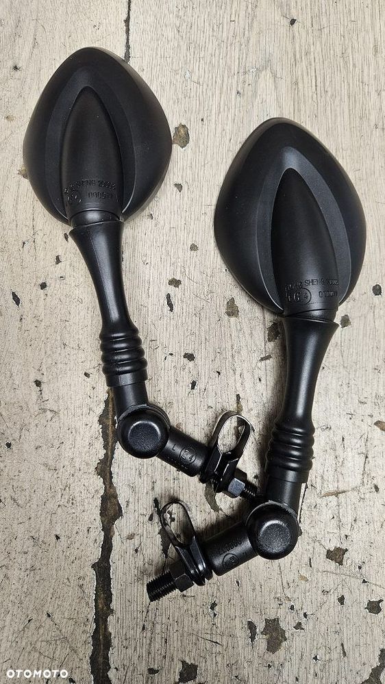 Lusterka uniwersalne Shin Yo z przegubem M10 czarne para homologacja - 8