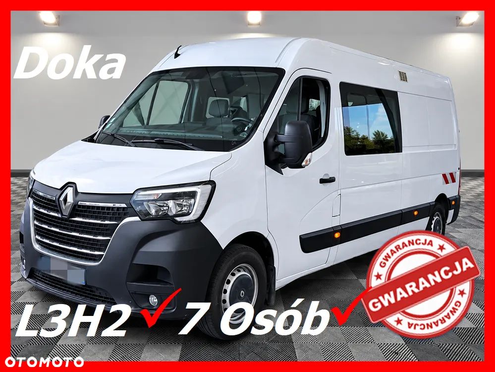 Renault Master L3H2 Doka 7 Osób * Auto Kupione w ASO Renault * Gwarancja  *  2,3 135Km * Bardzo oszczędny i dynamiczny silnik * 6-cio Stopniowa Skrzynia Biegów * System Extended Grip *  Lusterko Wide View * Kamera cofania * Parktroniki * Minibar * Klimatyzacja* Tempomat * MP3 * Bluetooth * USB * Hak Holowniczy *