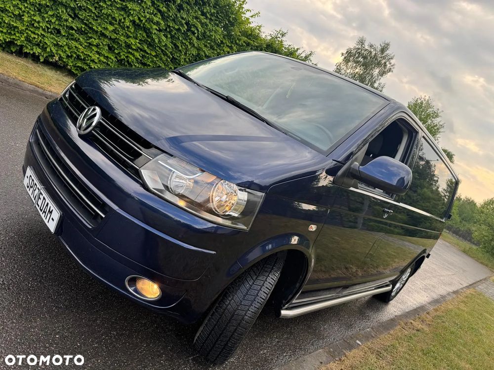 Volkswagen TRANSPORTER T5 L2H1 LIFT Długi Klima Elektryka Tempomat Furgon 3os. Rury Hak Pdc - 28