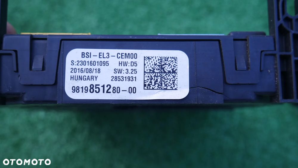 Sterownik komputer moduł Citroen jumpy 3 III  expert 3 III  proace 3  vivaro IV  2.0 E-HDI 1.6 HDI 9819851280  / 9822745880 - 3