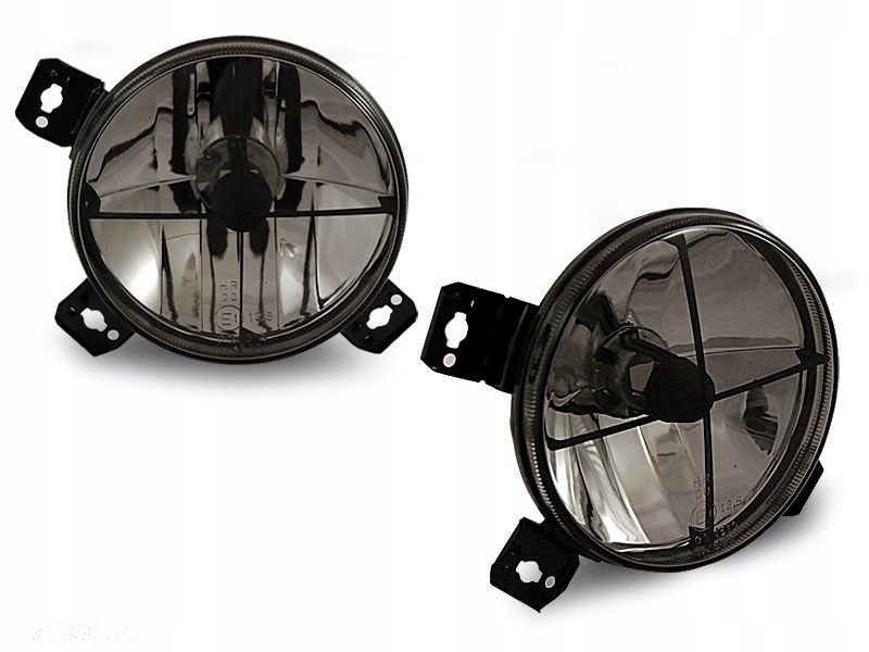 Reflektor Halogen Lampa Smoke Clear z krzyżem VW Golf I 1 74-92 II 2 83-92 - 1