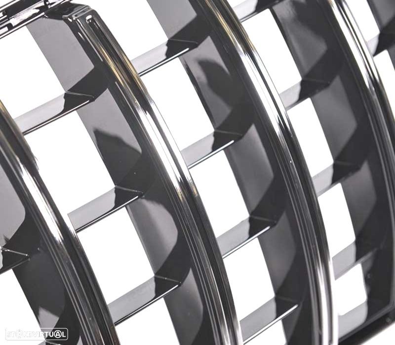 GRELHA FRONTAL MERCEDES CLASE A W176 16-18 LOOK AMG GT PRETO CROMADO - 3