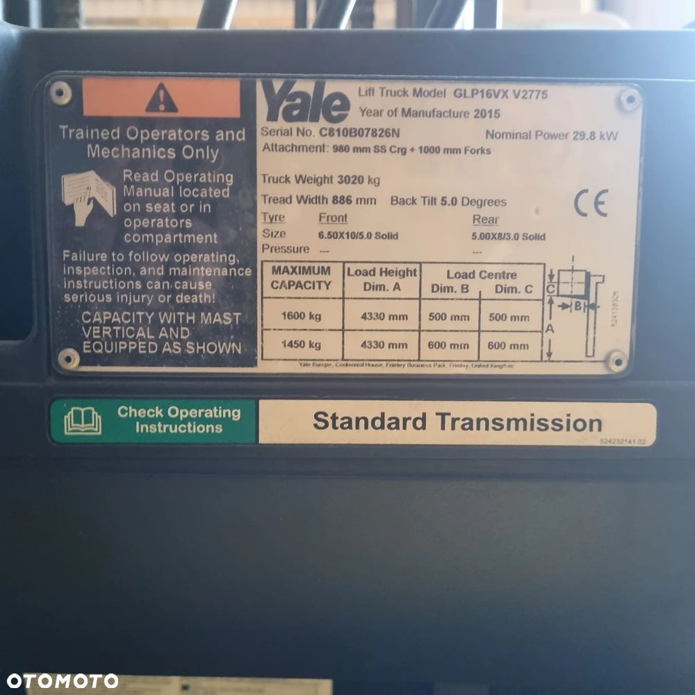 Yale GLP16VX - 2