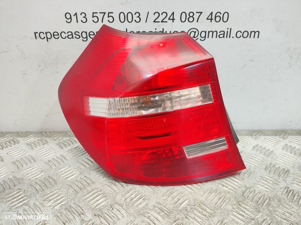 Farolins traseiros trás direito esquerdo originais BMW Serie 1 E81 E87 LCI de 2007 a 2011 - 6