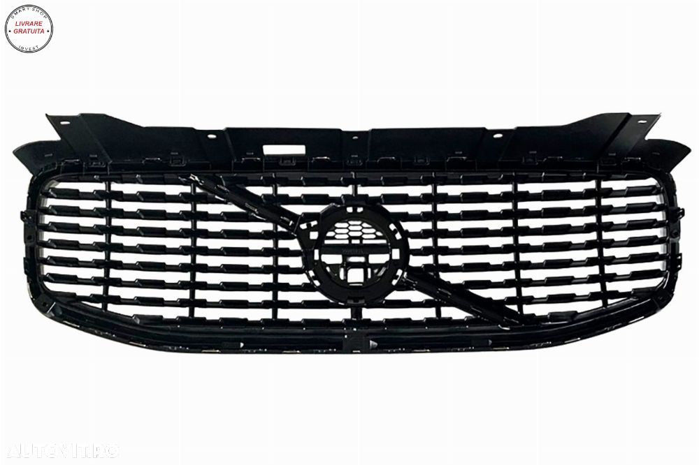 Grila Centrala Volvo XC60 II (2017-2021) Negru Lucios- livrare gratuita - 3