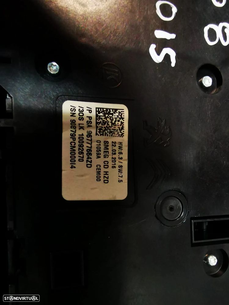 PEUGEOT 308 II 2016 RADIO LEITOR CD COMANDOS - R098 - 3