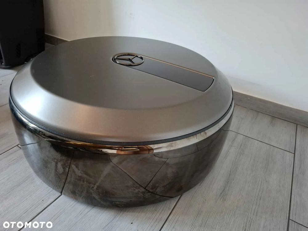 OSŁONA KOŁA ZAPASOWEGO DEKIEL MERCEDES G KLASA W463 OBUDOWA OBEJMA ZŁOTY CHROM IDEALNY STAN - 2