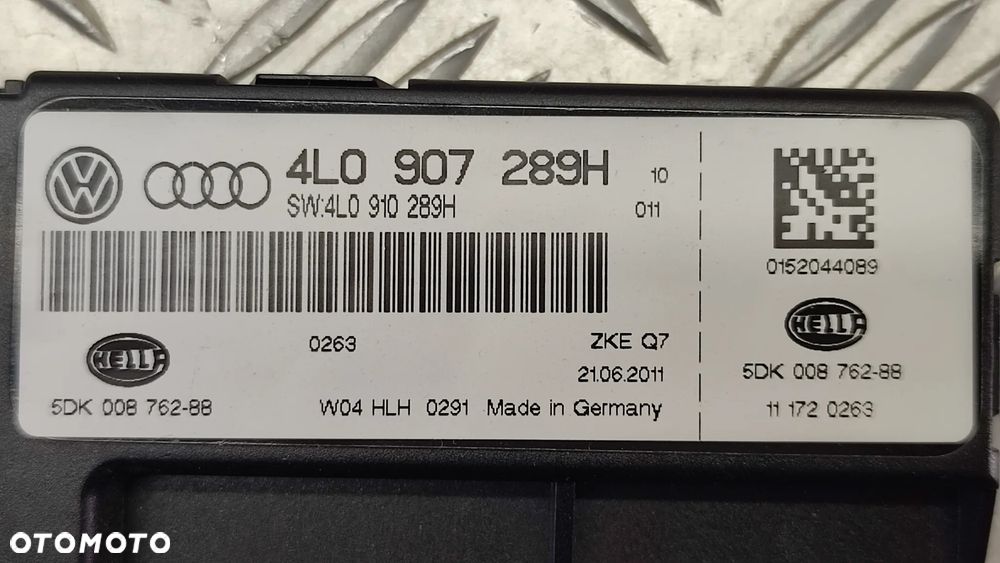 AUDI Q7 4L LIFT 09-15R STEROWNIK MODUL KOMFORTU SWIATEL 4L0907289H 4L0907289 H - 3