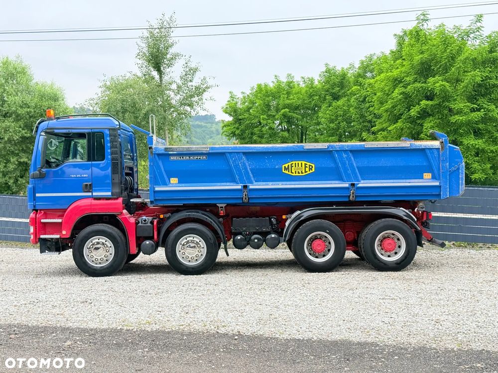 MAN * Kiper Bordmatic * MAN 35.480 TGS * Wywrotka * Napęd 8x4 * Sprowadzony * Euro 5 * - 8