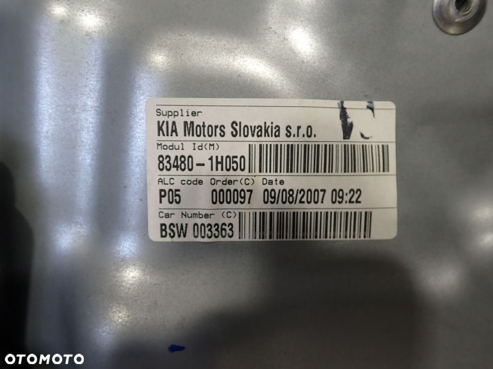 PODNOŚNIK SZYB PRAWY TYŁ KIA CEED - 6