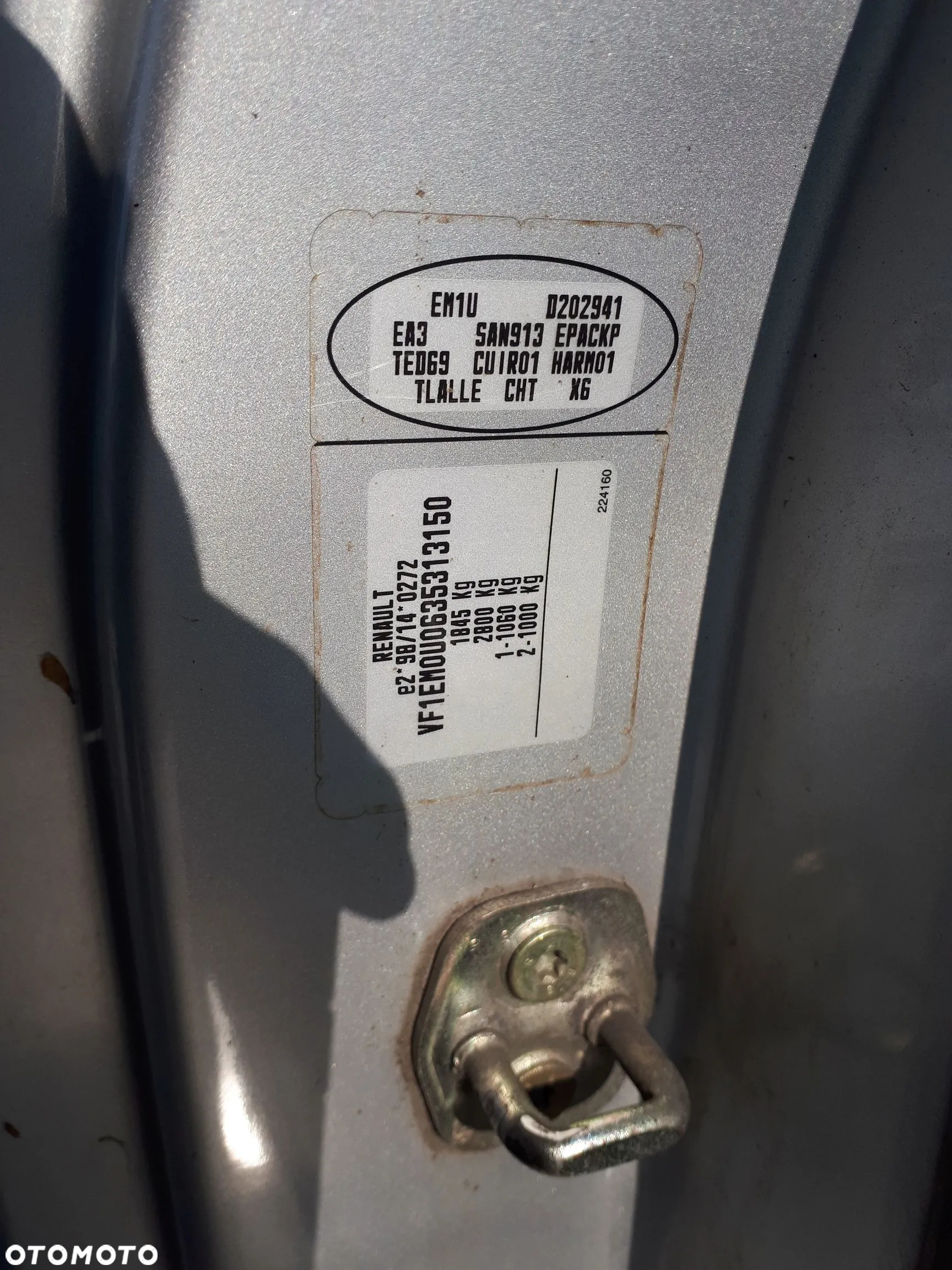 RENAULT MEGANE II LIFT CABRIO 05-09 2.0 16V KLAPA TYŁ TYLNA TED69 - 27