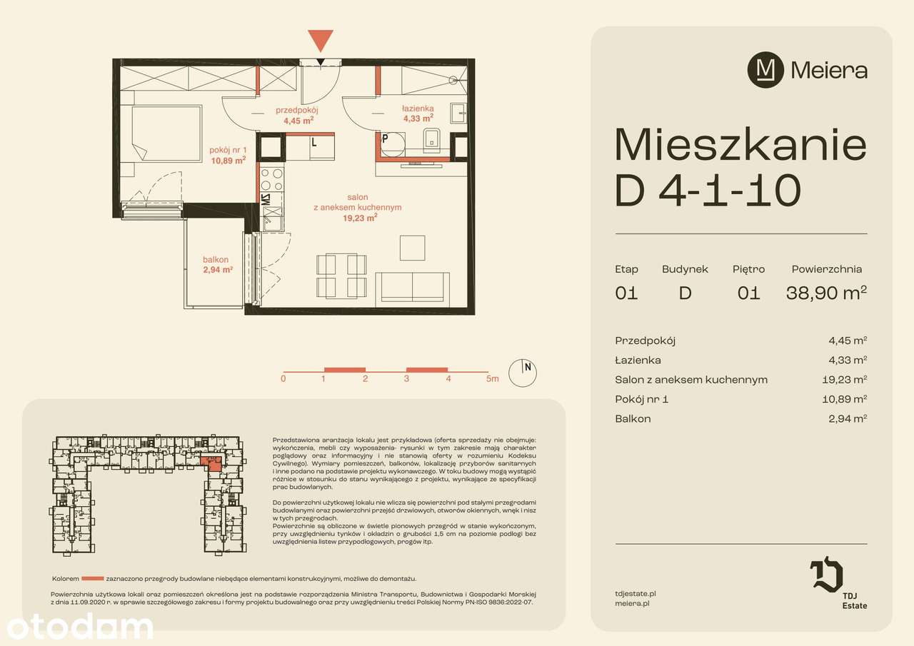 2-pokojowe mieszkanie 38m2 + balkon Bez Prowizji - Pełny obrazek: 2/13