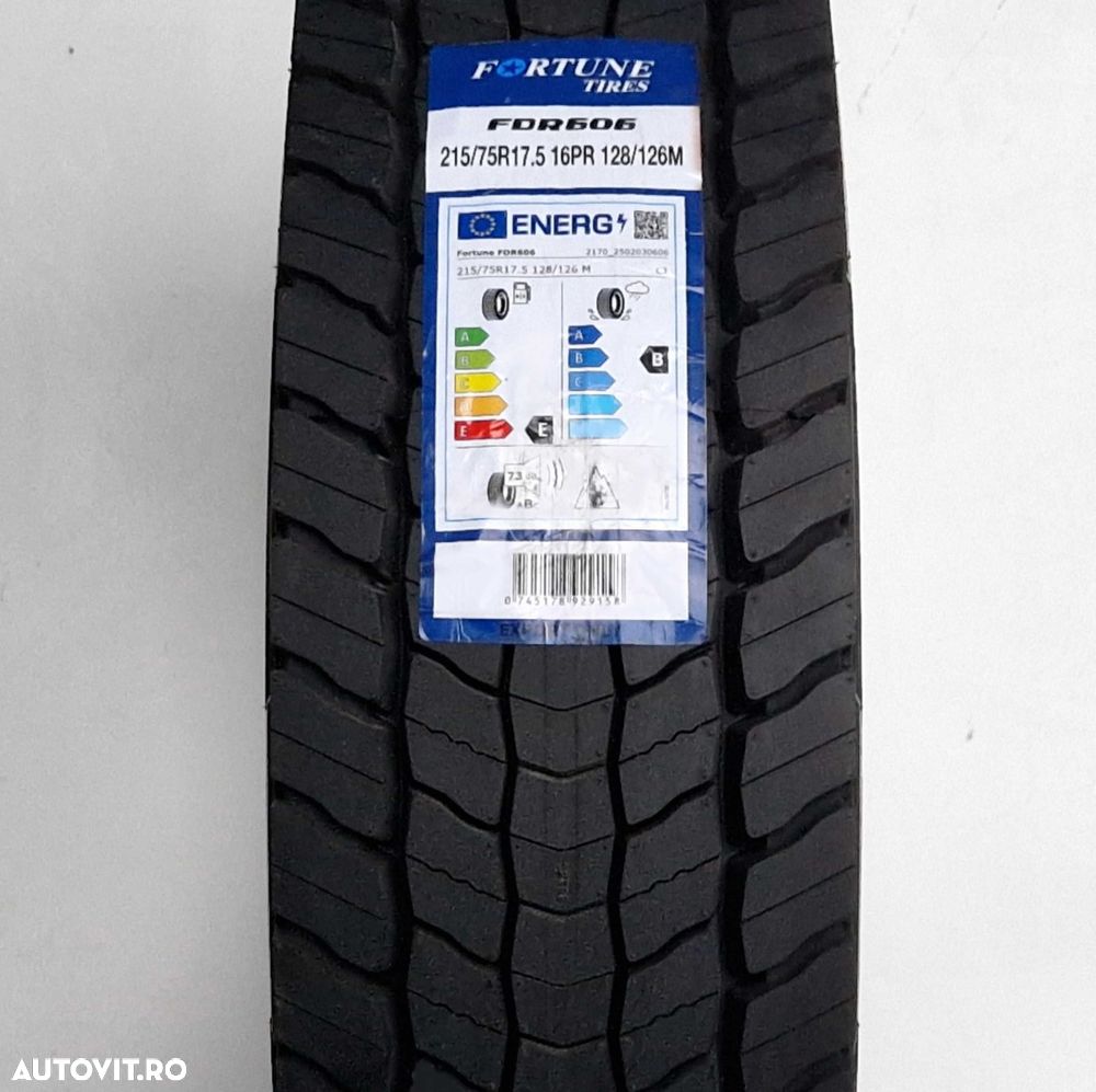 Anvelopa NOUA M+S* Hybrid 215/75R17.5 Fortune FDR 606 128/126 M 16 PR Tractiune - 2