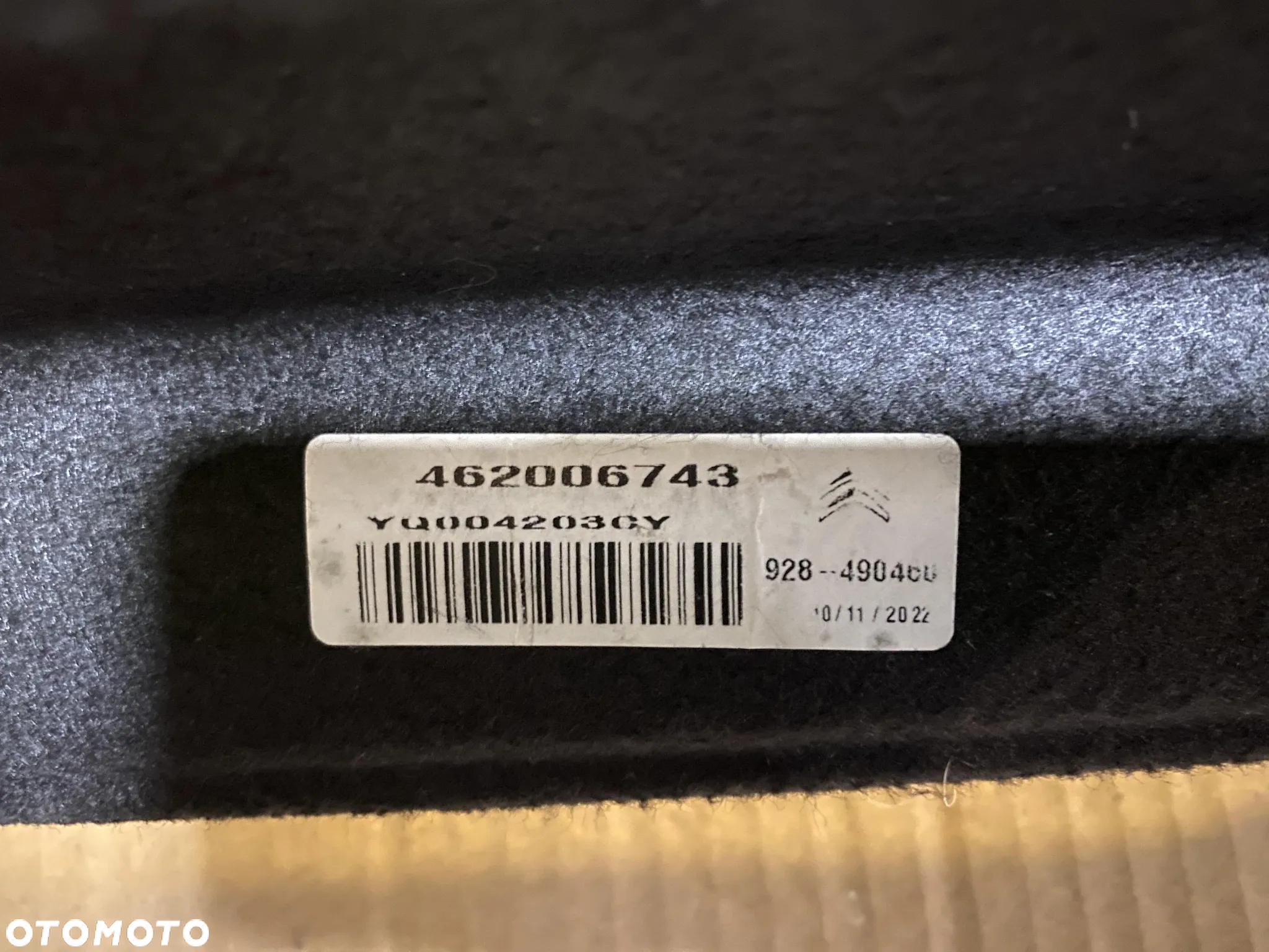 Półka bagażnika Citroen C3 AirCross 2017-2021r 462006743 OE - 4