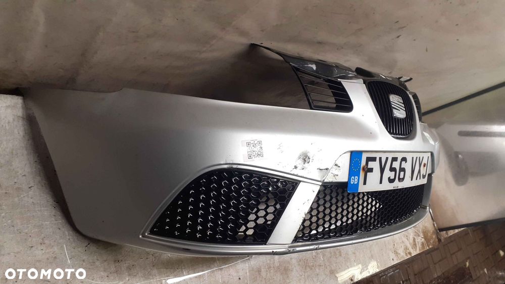 ^ ZDERZAK PRZÓD PRZEDNI DO SEAT IBIZA 6L III LIFT FL LS7N SREBRNY - 5