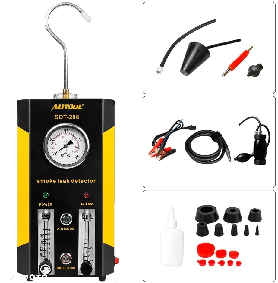 Tester Wykrywacz nieszczelności instalacji układów samochodowych AUTOOL SDT 206 - 1