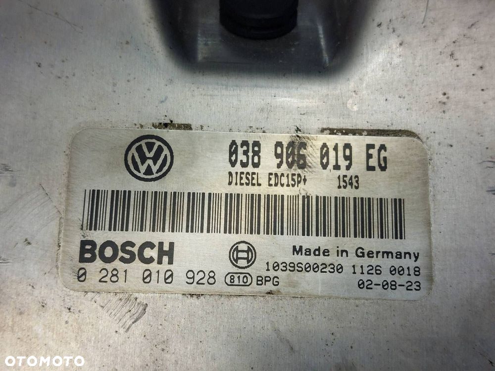ZESTAW STARTOWY SUPERB I 1.9 TDI 038906019EG 4B0905851A 3U0920840A - 2