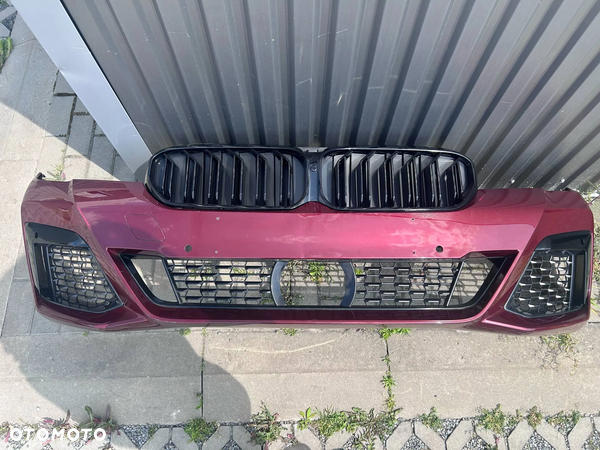 BMW 5 LCI G30 G31 M-Pakiet Zderzak Przód Przedni 6xPDC Radar Aventurin Red X1C