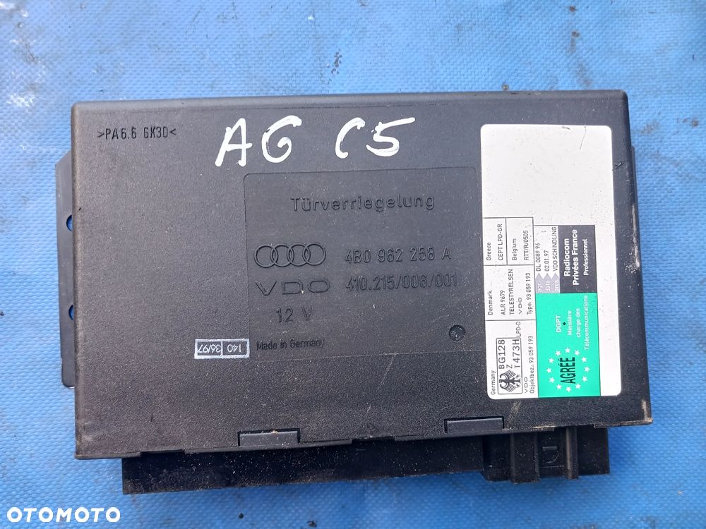 Moduł komfortu Audi A6 C5 4B0962258A - 1