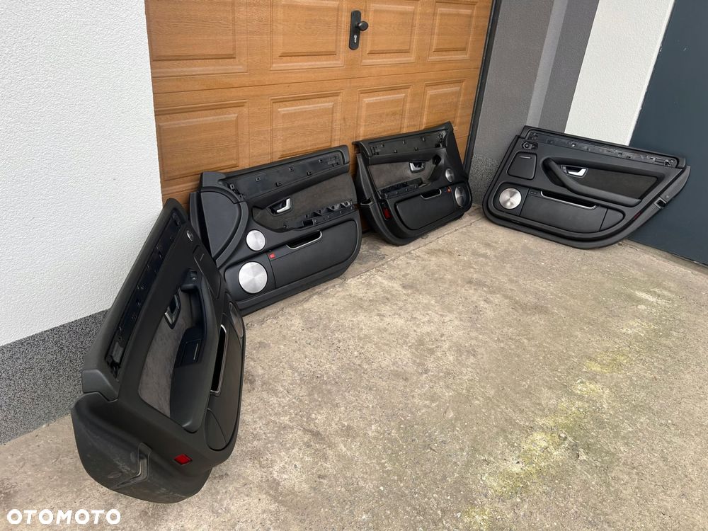 boczki drzwi tapicerka bang&olufsen soul ii lift audi a8 d3 long komplet - 2