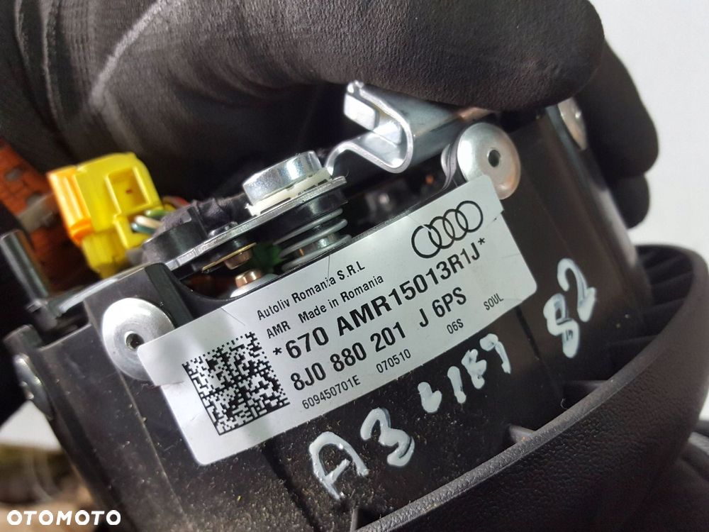 AUDI A3 8P LIFT 08-12r TT 8J PODUSZKA AIRBAG KIEROWCY 8J0880201J - 6