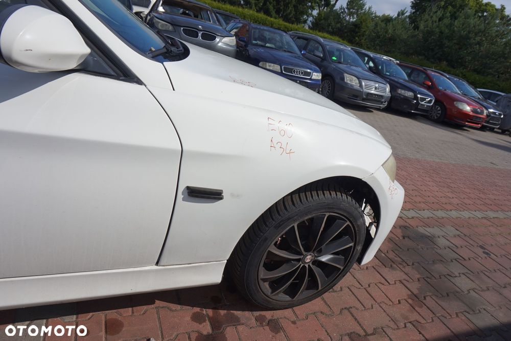 MASKA ZDERZAK BŁOTNIKI LAMPY 3 E90 A34 M-PAKIET BMW 2004-2008 BIAŁY PRZÓD KOMPLETNY - 16