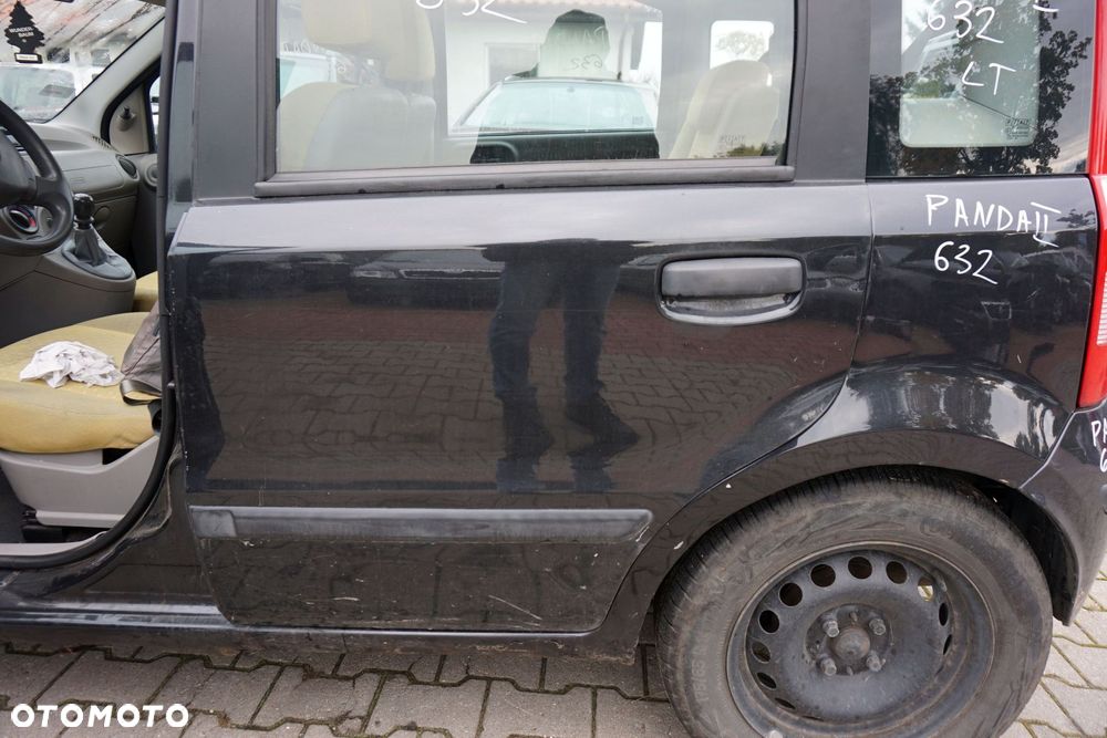DRZWI TYLNE LEWE PANDA II 632  CZARNY FIAT 2003-2012 - 3