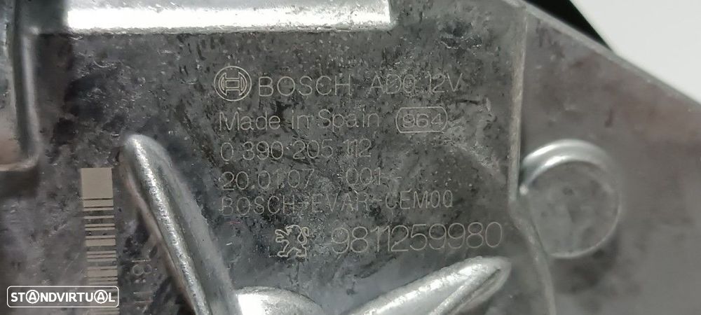 MOTOR LIMPA-VIDROS TRASEIRO PEUGEOT 5008 ALLURE - 2
