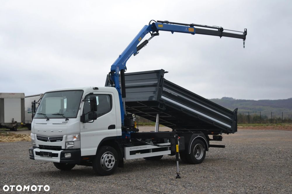 FUSO Mitsubishi Canter 9C18 Nowy Żuraw HDS HYVA HB 60E1 Nowy 3-stronny WYWROT Kiper Wywrotka - 1