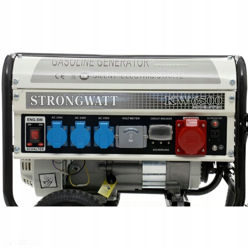 AGREGAT PRĄDOTWÓRCZY GENERATOR PRĄDU 2500W 12/230/380V NA KÓLKACH KRAFDELE - 9